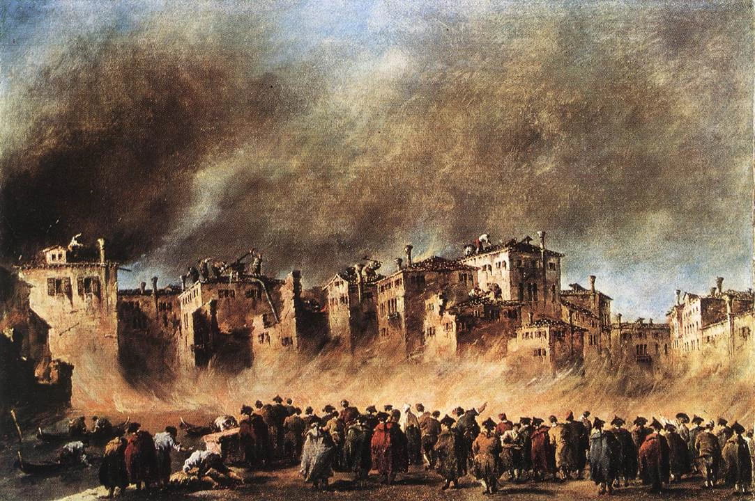 Incendio al Deposito Oleario di San Marcuola - Alte Pinakothek, Munich